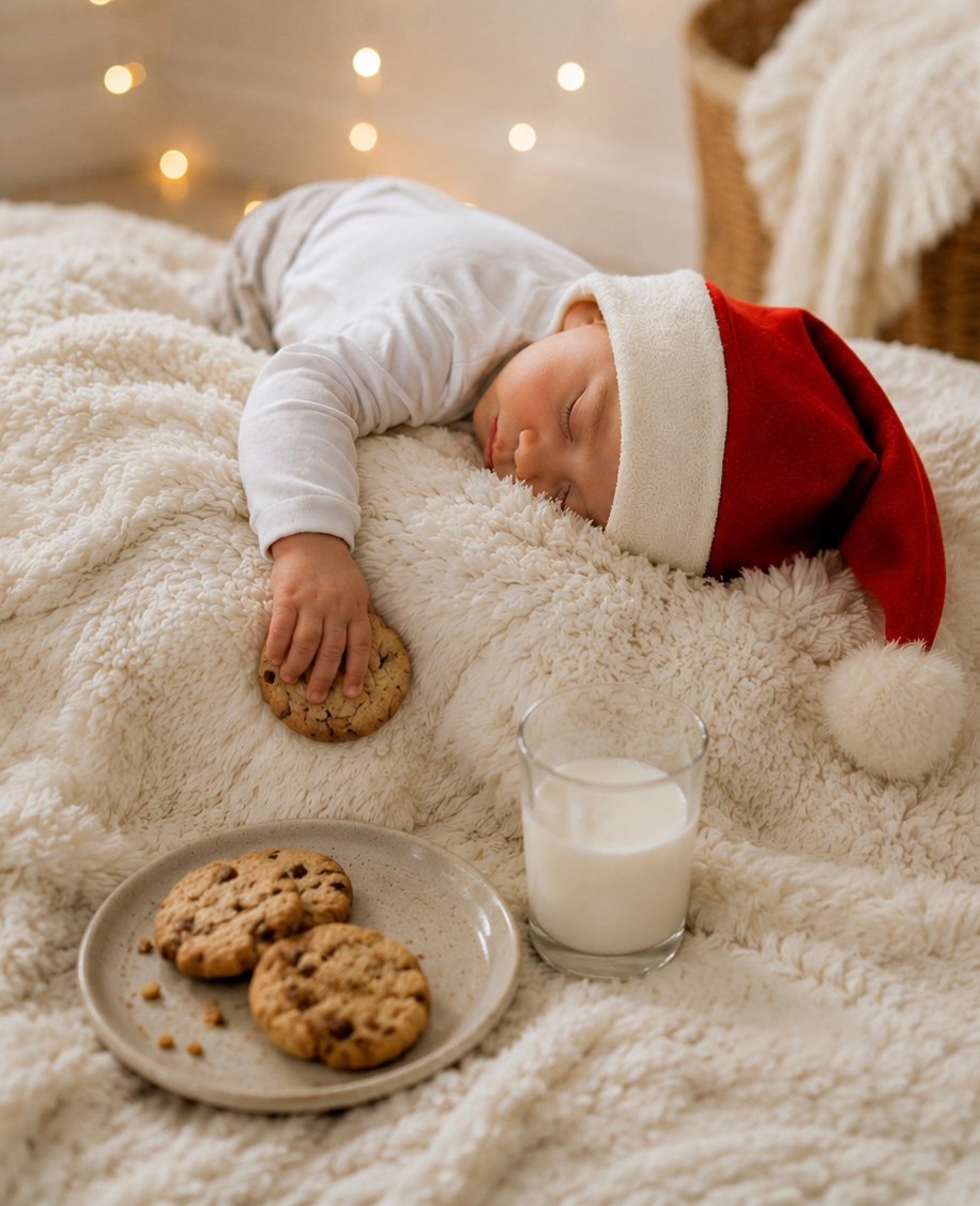 No Plastic Family Santa Hat | Organic Cotton, Hemp, and Fur by Band of the Wild