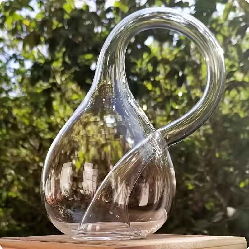 A Four-Dimensional Space Glass Klein Bottle | Glass Art Craft, Mathematical Model, Ideal for Day and Teacher'S Day Gifts, Student Mathematics Geometry Teaching, Home Desktop Decoration