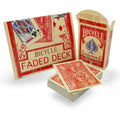 Faded Rider Back Red Bicycle Deck - Big Tim's Magic Emporium