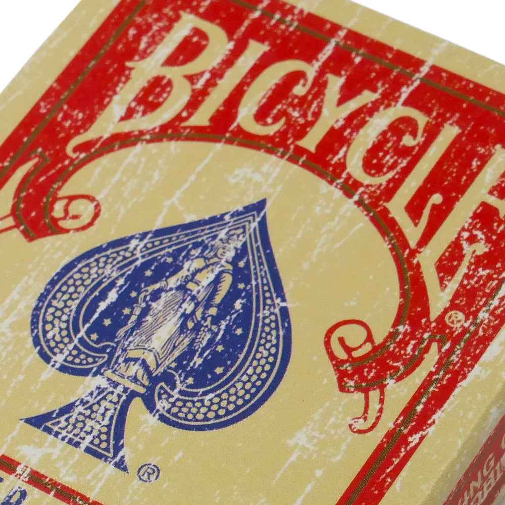 Faded Rider Back Red Bicycle Deck - Big Tim's Magic Emporium