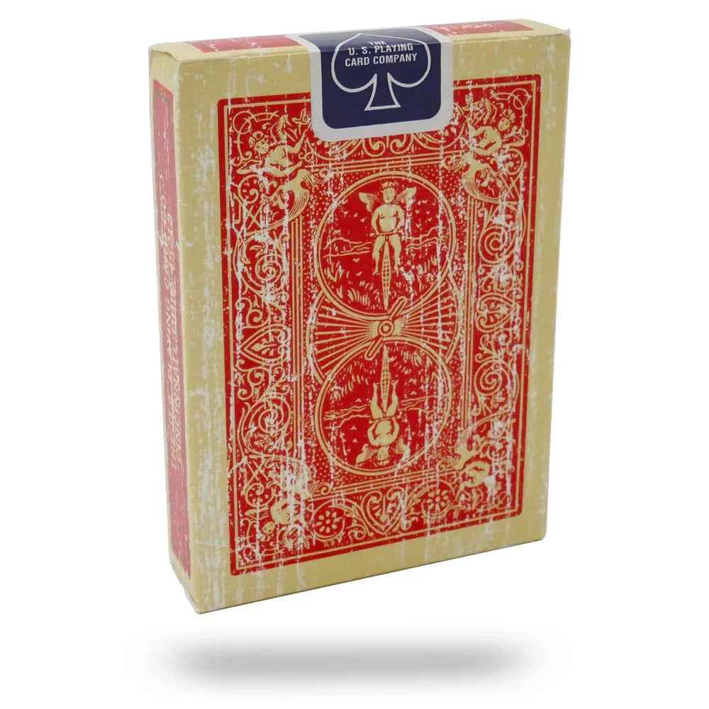 Faded Rider Back Red Bicycle Deck - Big Tim's Magic Emporium