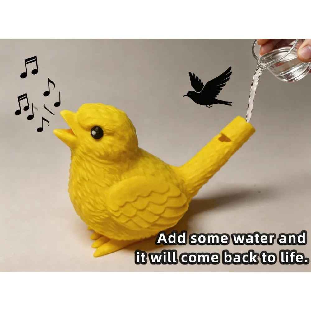 3D Printed Bird Flute - Handheld Whistle with Simulated Bird Appearance, Yellow Collectible, Suitable for Parties, Outdoor Entertainment, Desktop Decoration, Novelty Gifts, Party Giveaways, And Musical Instrument Display
