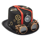 Punk Style Retro Compass Zipper Gear Glasses Magic Hat by My Store