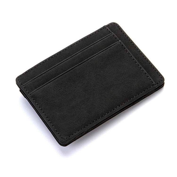 PU Creative Magic Wallet Flip Card Holder Men's Lady's Wallet Zipper Coin Purse Short by My Store