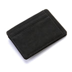 PU Creative Magic Wallet Flip Card Holder Men's Lady's Wallet Zipper Coin Purse Short by My Store