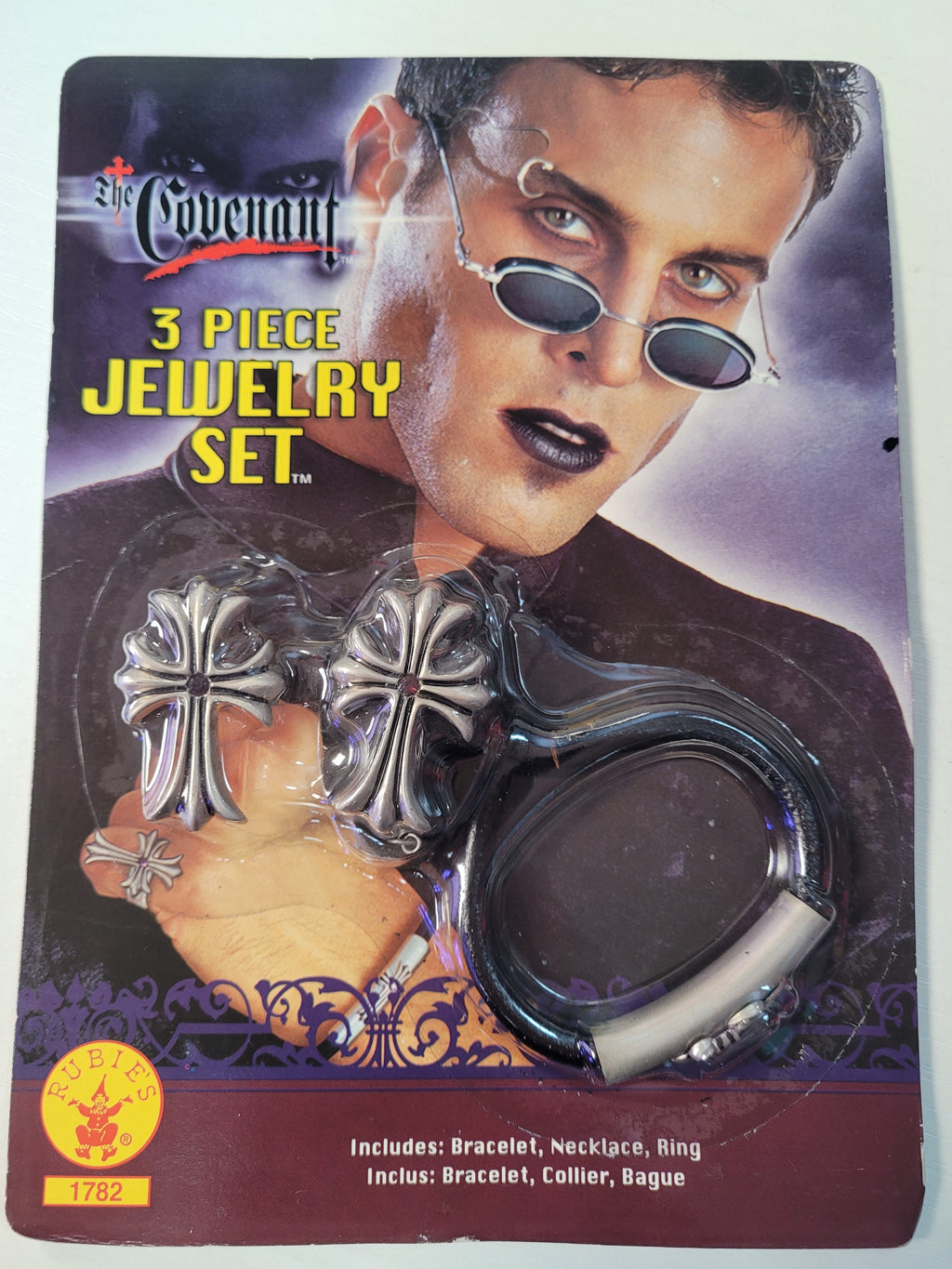 The Covenant: Gothic Nights Male Vampire 3 Piece Costume Jewelry Set by HalloweenStore.com