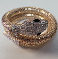 Egyptian Cobra Cleopatra Coil Costume Bracelet Gold Snake with Diamond Head and Tail by HalloweenStore.com