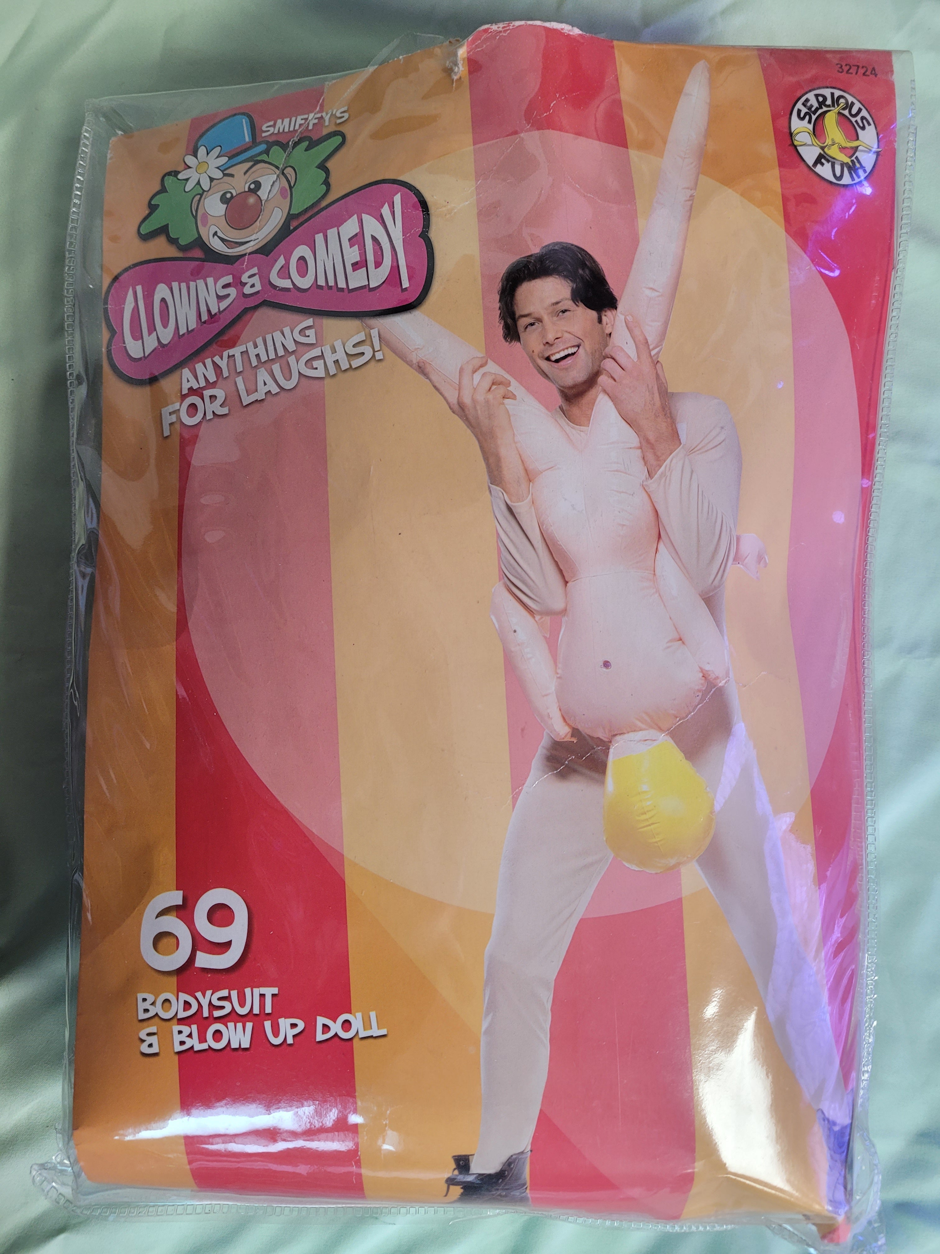 69 Bodysuit and Blow-up Doll Humorous Adult Standard by HalloweenStore.com