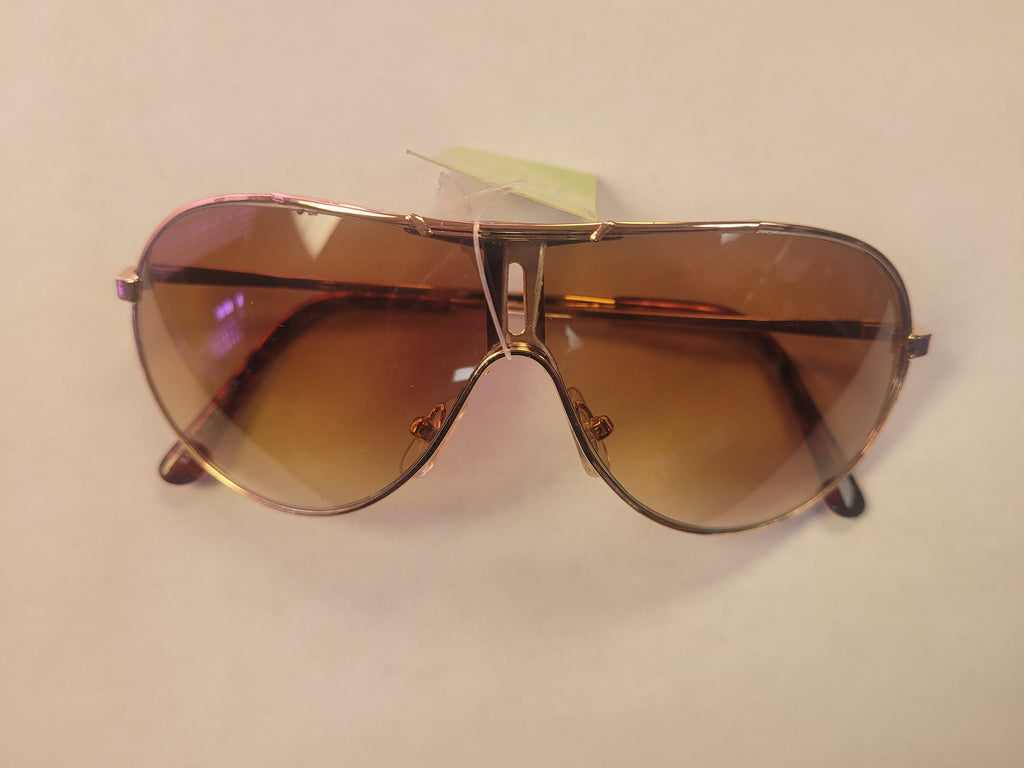 Aviator 80's Sunglasses with Gold Frame by HalloweenStore.com