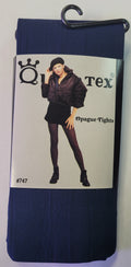 Opaque Navy Blue Tights Women's by HalloweenStore.com