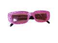 Vintage Style Rectangle Glitter Glasses by HalloweenStore.com