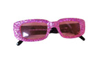 Vintage Style Rectangle Glitter Glasses by HalloweenStore.com