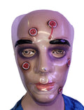 Plastic Wounded Face Bloody Masks by HalloweenStore.com