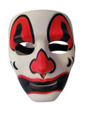 Black, Red and White Voodoo Clown Costume Mask by HalloweenStore.com