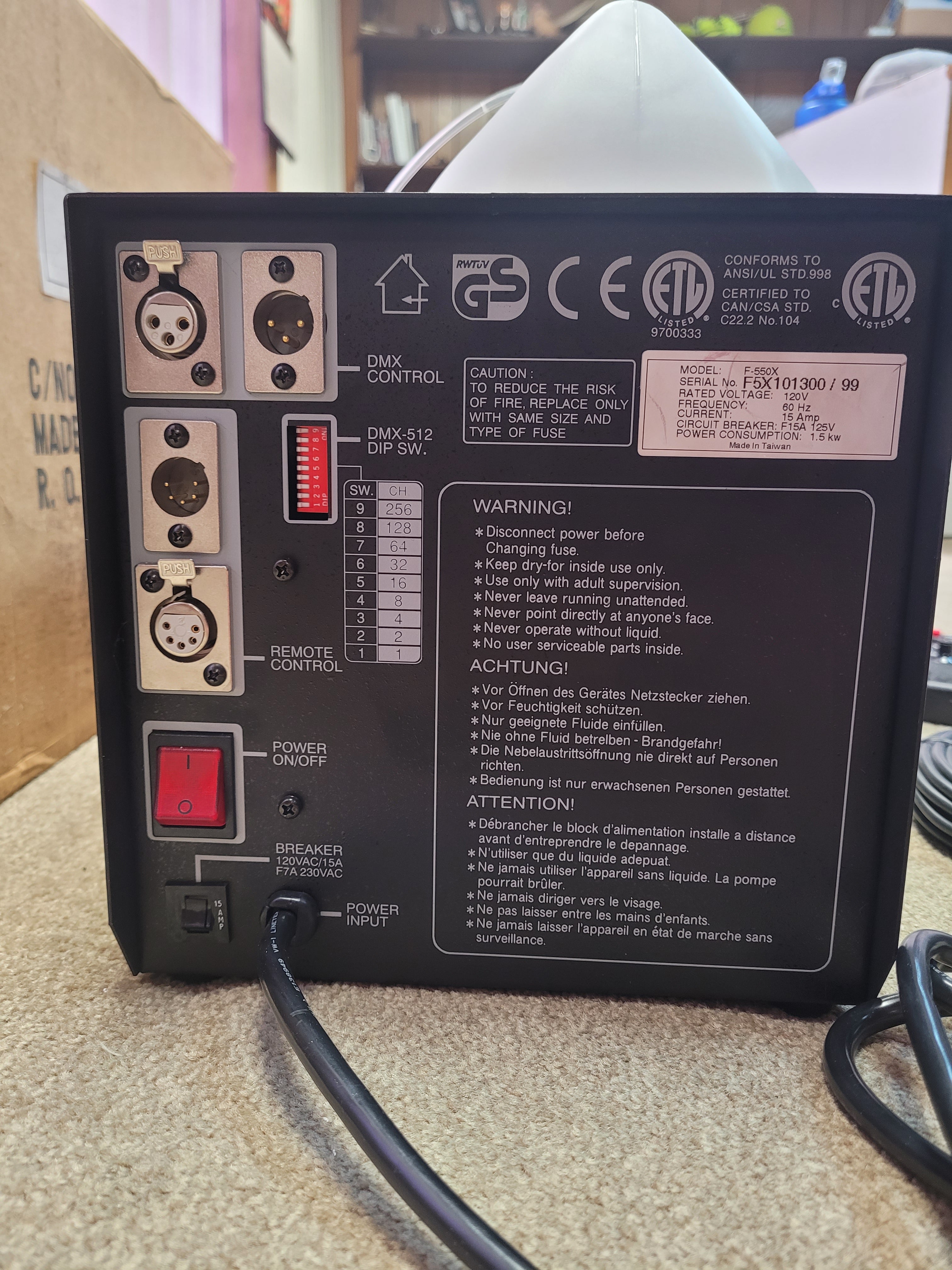 Eurofogger 50 High Power Portable Fog Generator Machine by TPR 120V by HalloweenStore.com