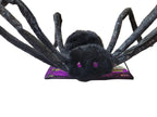 50" Posable Black Glitter Spider Halloween Prop by HalloweenStore.com