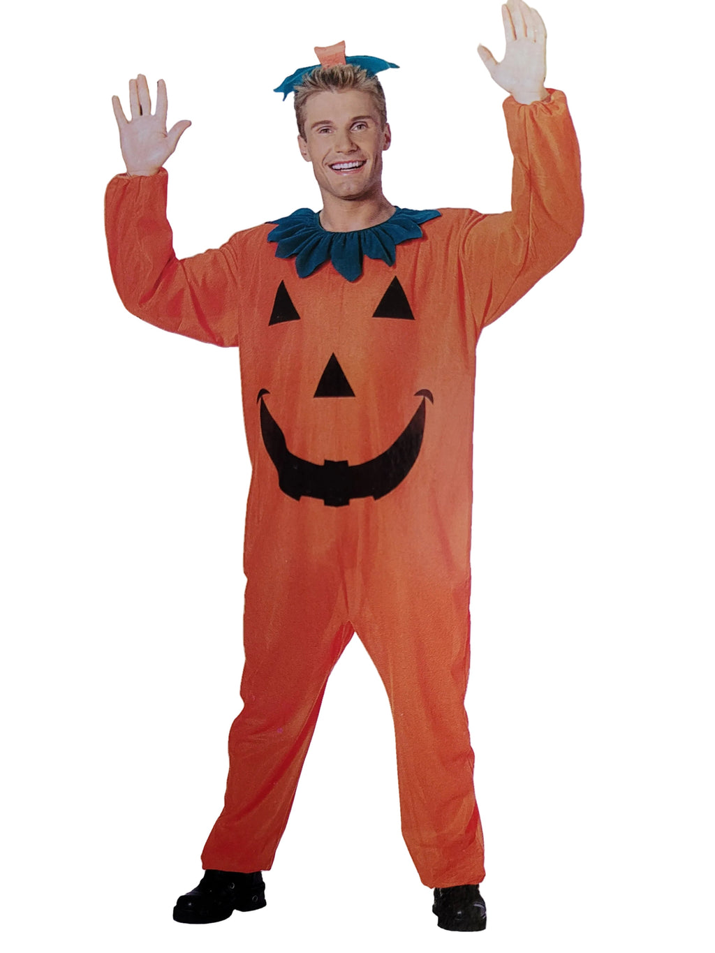 Pumpkin Jumpsuit Adult Standard Costume by HalloweenStore.com
