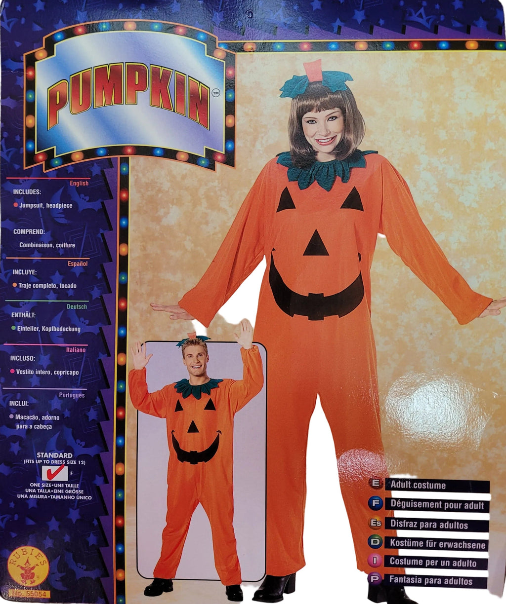 Pumpkin Jumpsuit Adult Standard Costume by HalloweenStore.com
