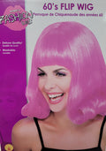 60's Pink Flip Wig For Women by HalloweenStore.com