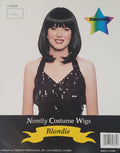 Glamourous Black Shoulder Length With Bangs Costume Wig by HalloweenStore.com