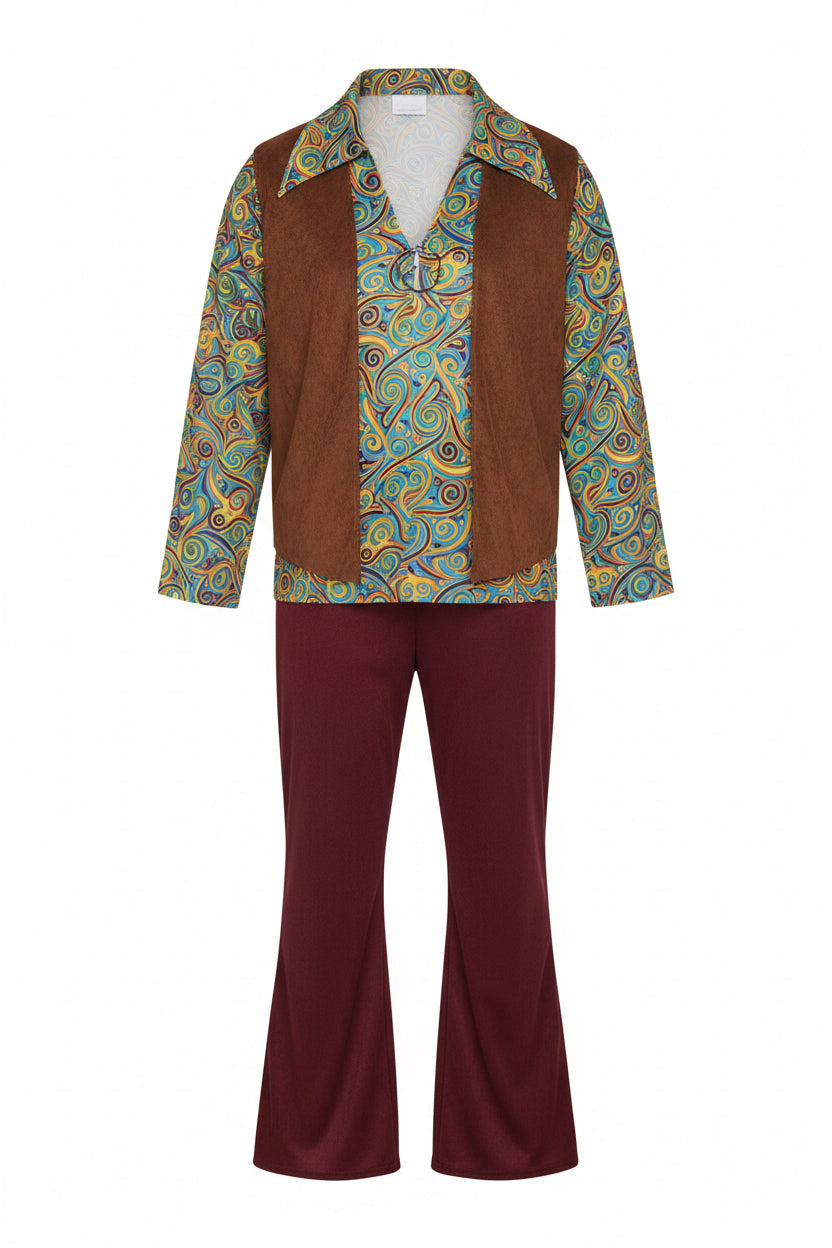 60's Groovy Guy Men's Plus Size Costume by HalloweenStore.com