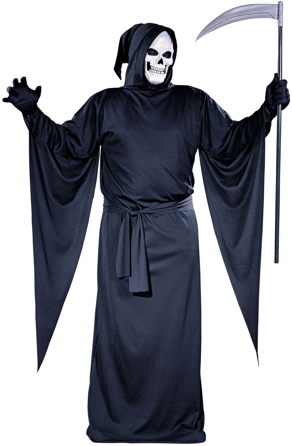 Grim Reaper Black Robe Plus Size Adult Costume XXL by HalloweenStore.com
