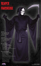 Grim Reaper Black Robe Plus Size Adult Costume XXL by HalloweenStore.com