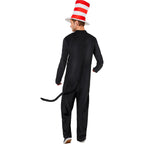 Adult Dr. Seuss The Cat In The Hat Costume Jumpsuit by HalloweenStore.com