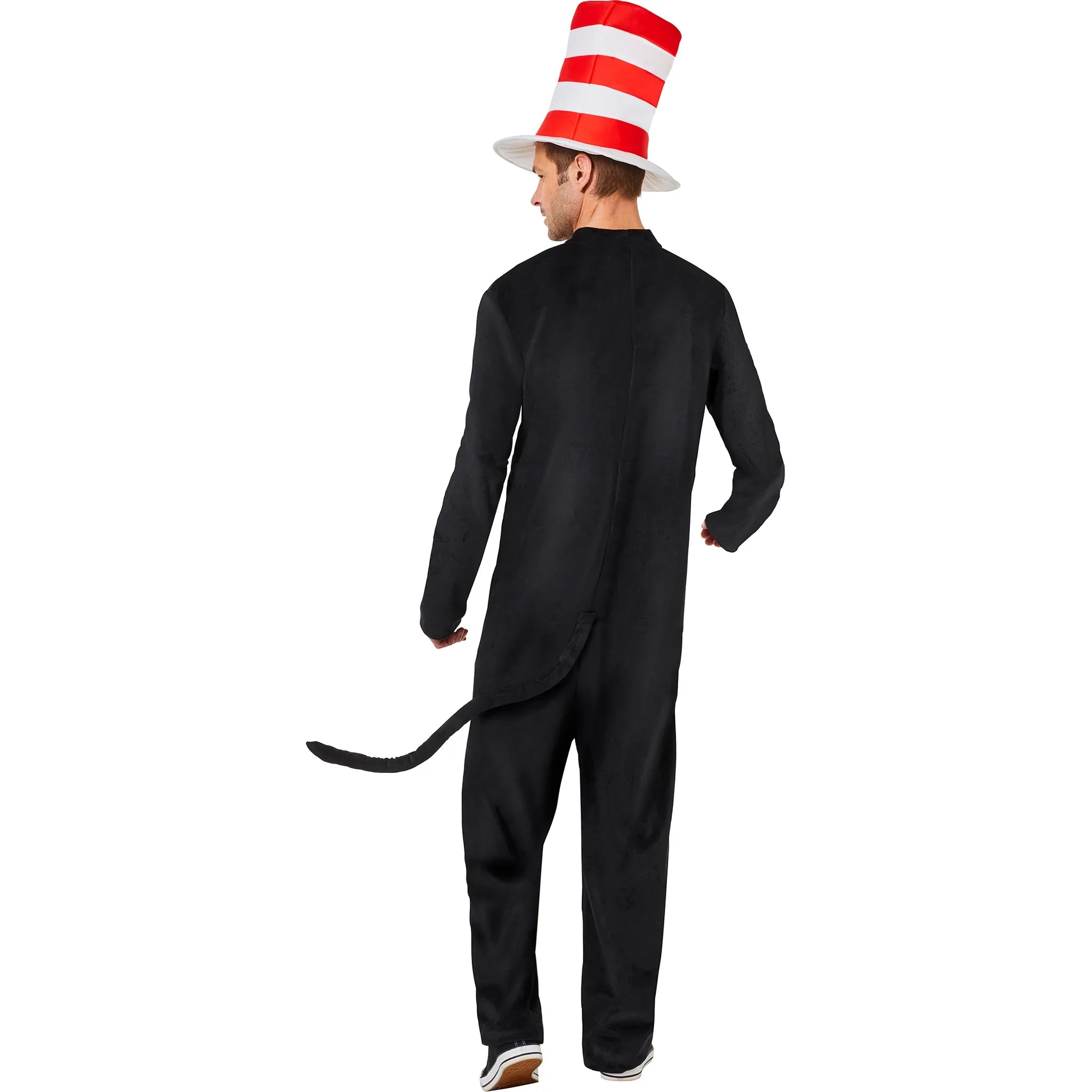 Adult Dr. Seuss The Cat In The Hat Costume Jumpsuit by HalloweenStore.com