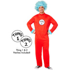 Dr. Seuss, Thing Jumpsuit Adult Costume by HalloweenStore.com