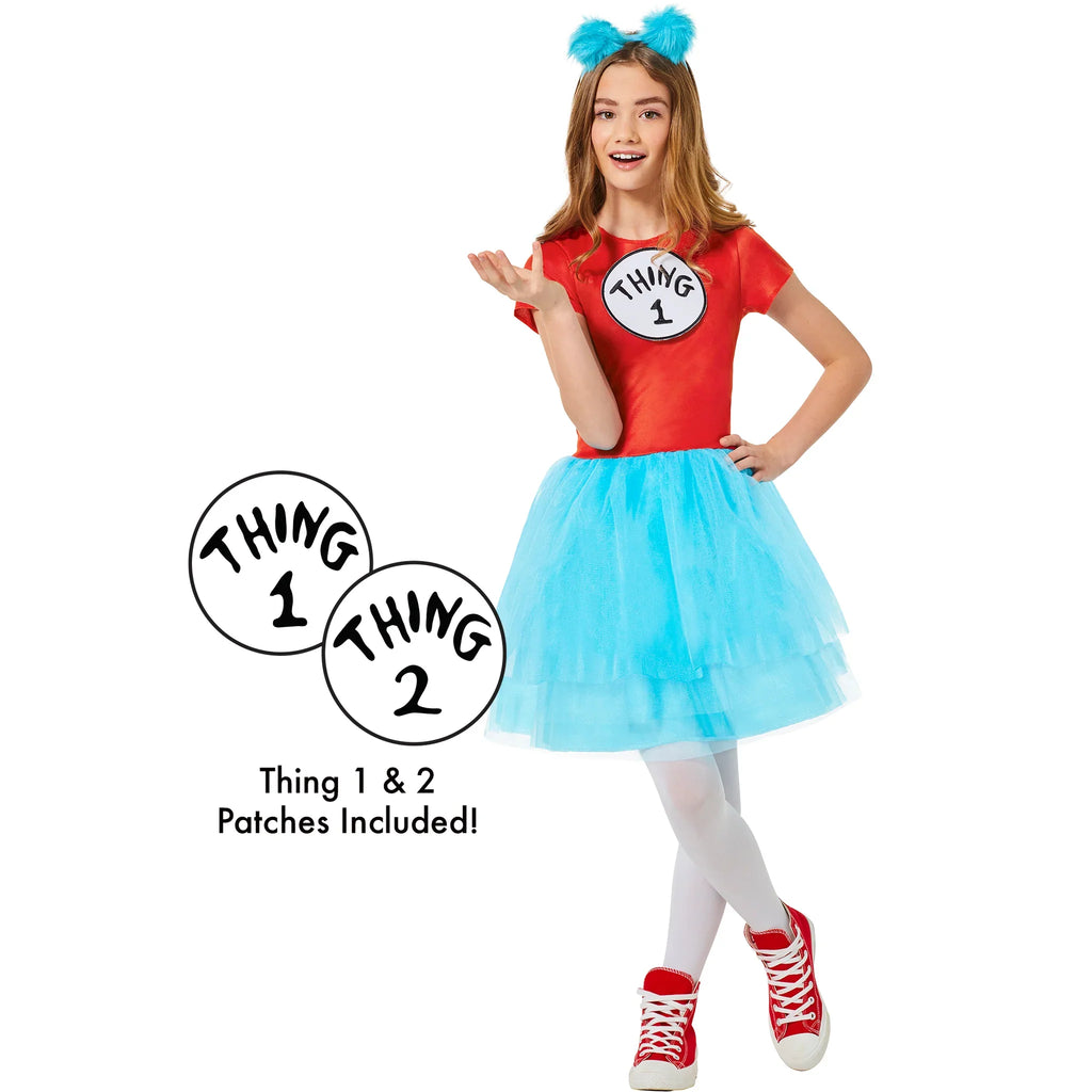 Dr. Seuss Girls Thing Dress Costume by HalloweenStore.com