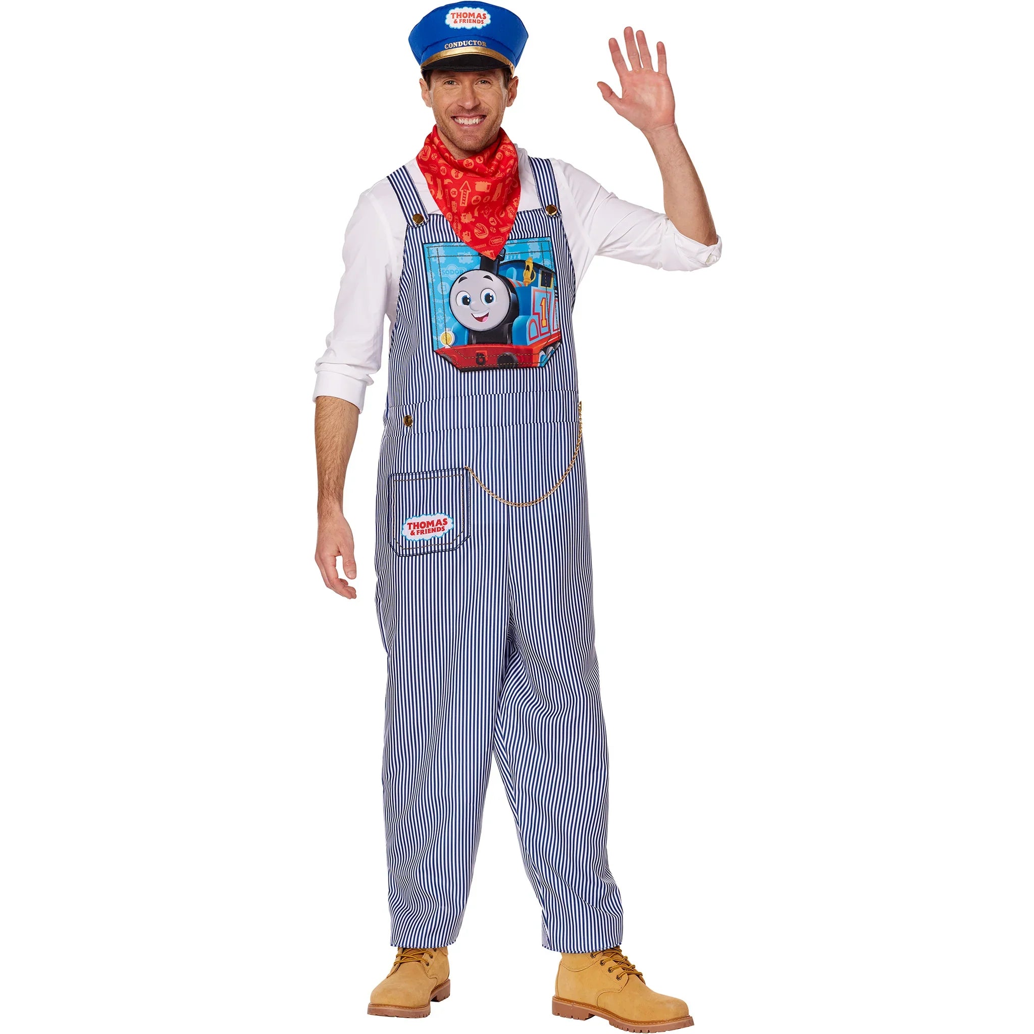 Mens Thomas & Friends Conductor Adult Costume by HalloweenStore.com