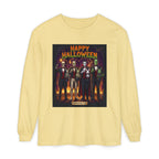 Halloween Monsters Long Sleeve T-Shirt — "Happy Halloween" Graphic by Printify