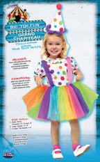 Fun World Girl's Big Top Fun Clown Child Costume by HalloweenStore.com