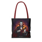 Halloween Vampire Tote Bag — Gothic Dracula Trick Canvas Tote by Printify