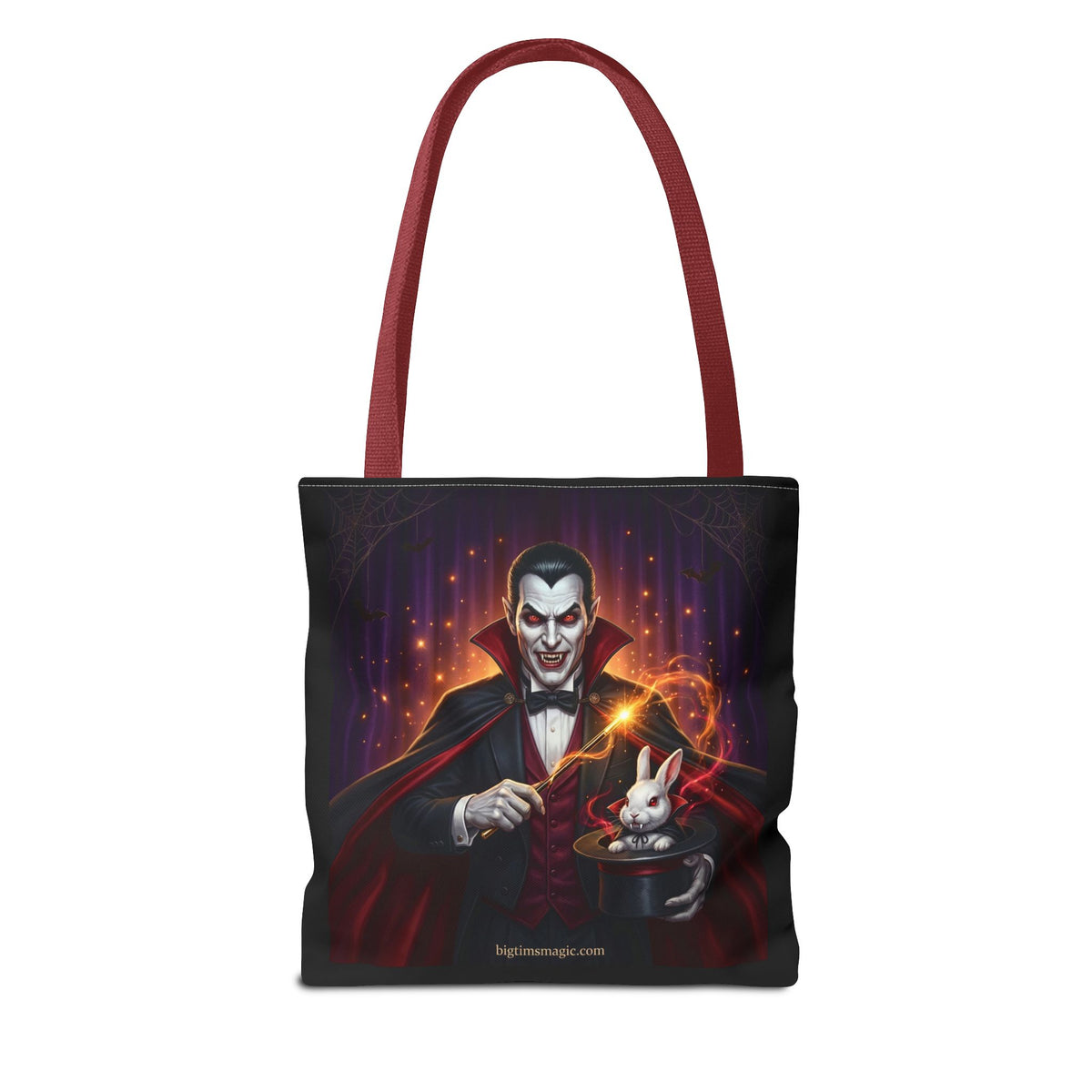 Halloween Vampire Tote Bag — Gothic Dracula Trick Canvas Tote by Printify