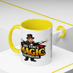 Magic Logo Coffee Mug — "Big Tim's Magic Emporium" Accent Mug (11/15oz) by Printify
