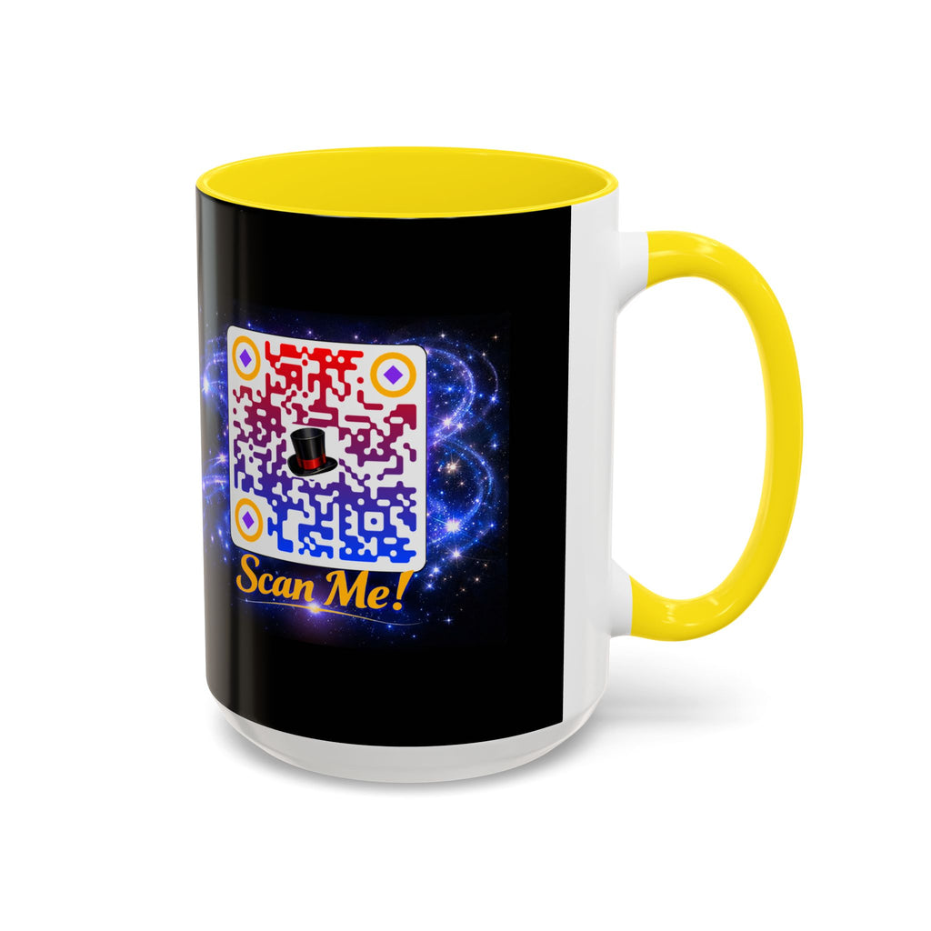 Magic QR Coffee Mug — 'Scan Me!' Mystical Barista Tea & Coffee Cup