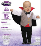 Baby Drac Little Dracula Vampire Infant Costume 6-12 Months by HalloweenStore.com