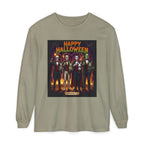 Halloween Monsters Long Sleeve T-Shirt — "Happy Halloween" Graphic by Printify