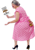 Lost Puppy Adult Funny Sat On Puppy Costume by HalloweenStore.com