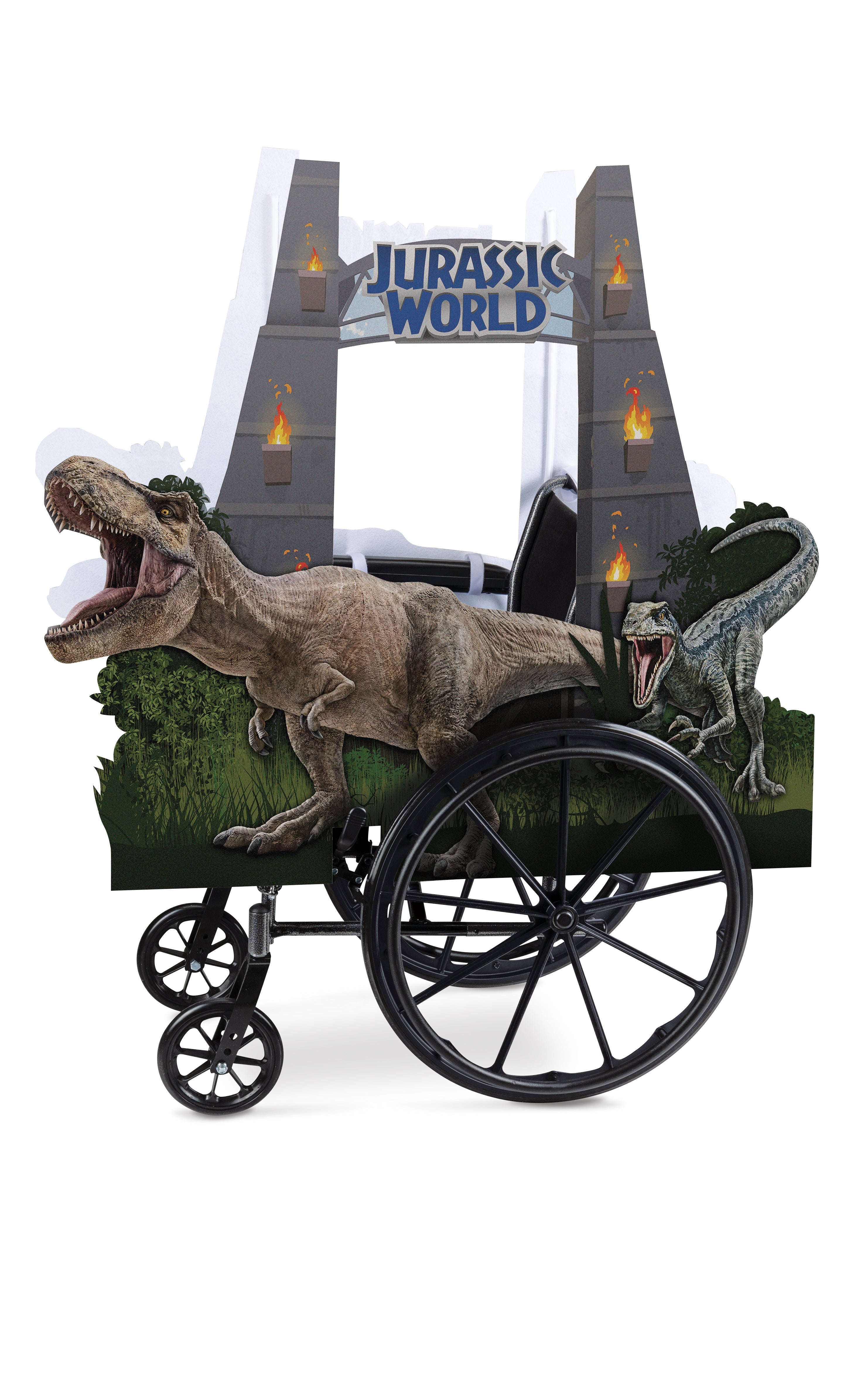 Jurassic World Adaptive Wheelchair Cover Child Costume Accessory by HalloweenStore.com