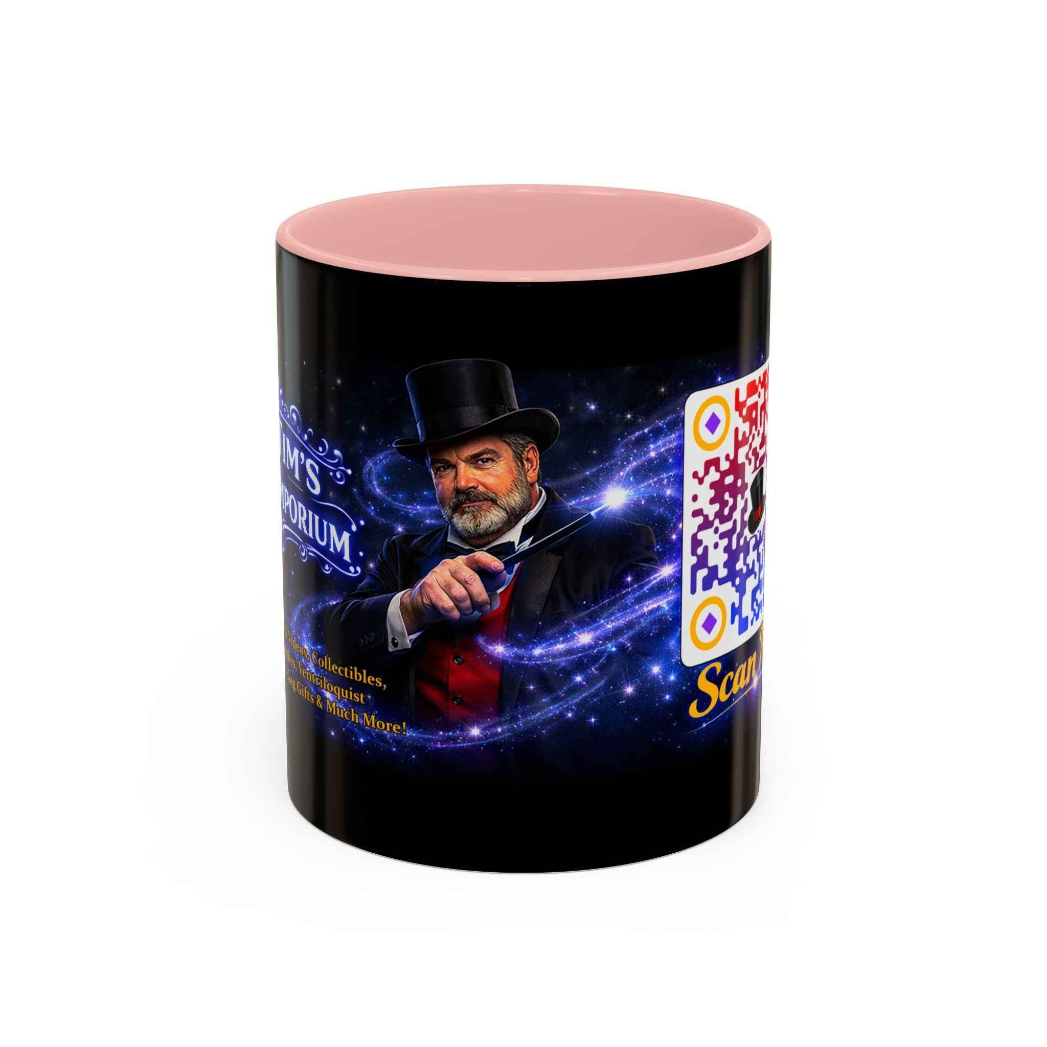 Magic QR Coffee Mug — 'Scan Me!' Mystical Barista Tea & Coffee Cup