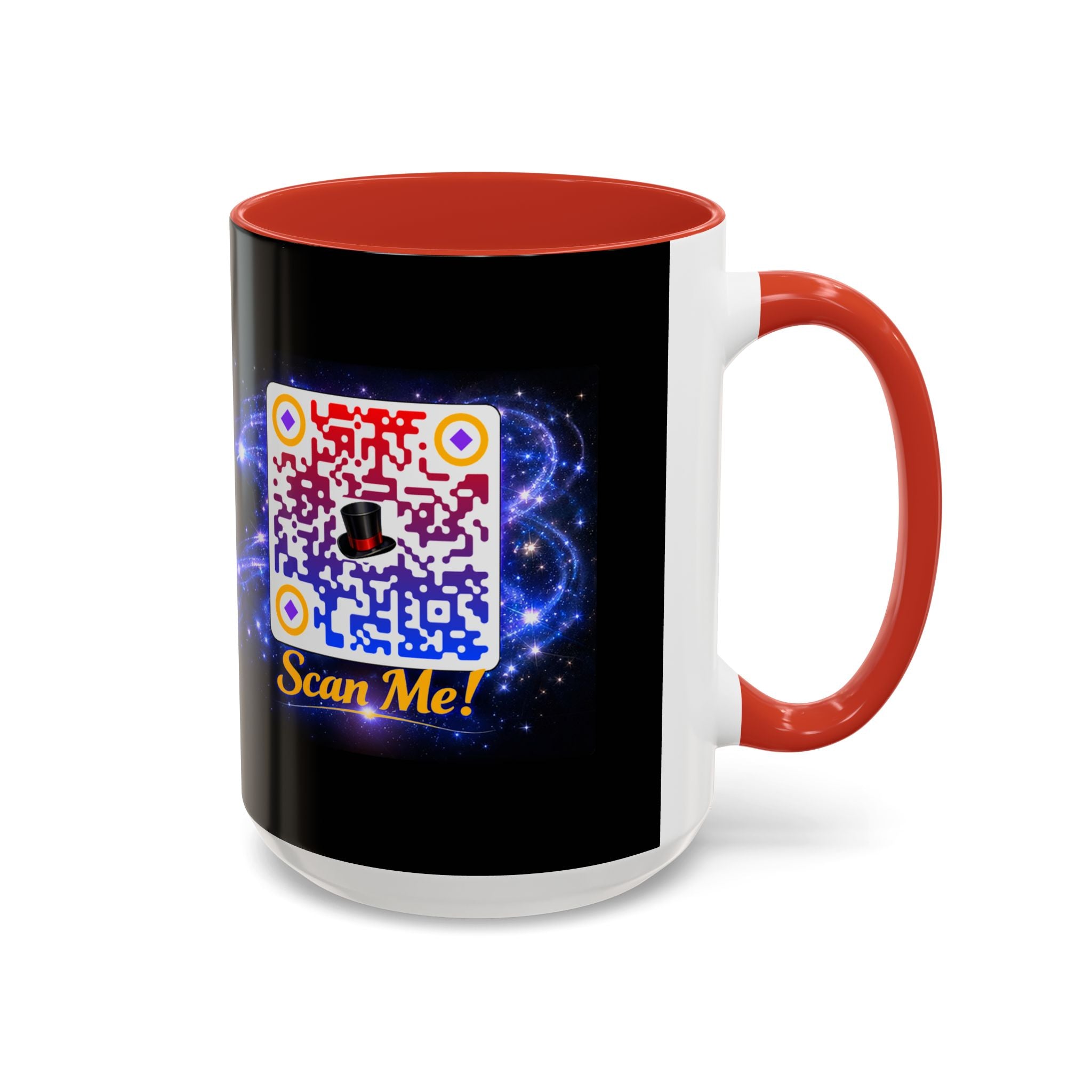 Magic QR Coffee Mug — 'Scan Me!' Mystical Barista Tea & Coffee Cup