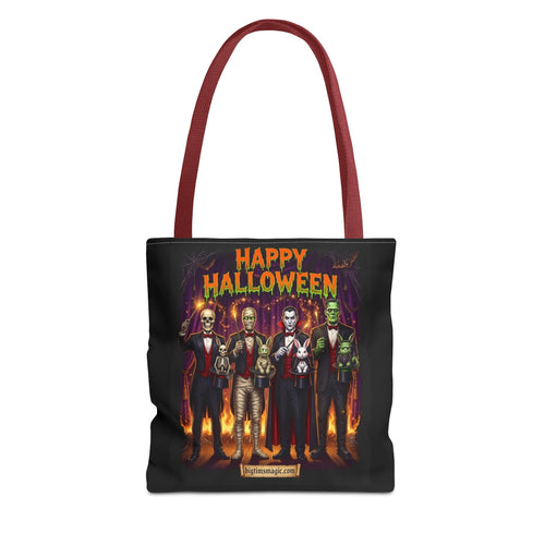 Halloween Vampire Tote Bag — Gothic Dracula Trick Canvas Tote by Printify