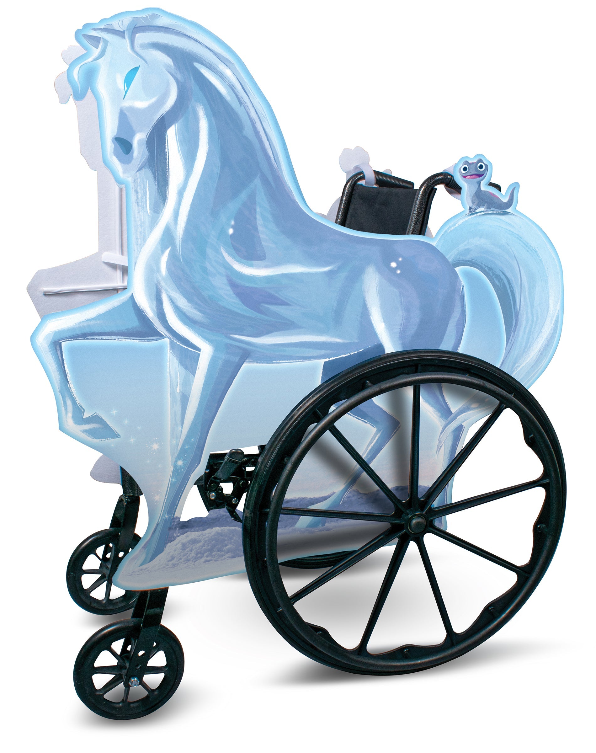 Ice Nokk Frozen Disney Adaptive Wheelchair Cover Child Costume Accessory by HalloweenStore.com