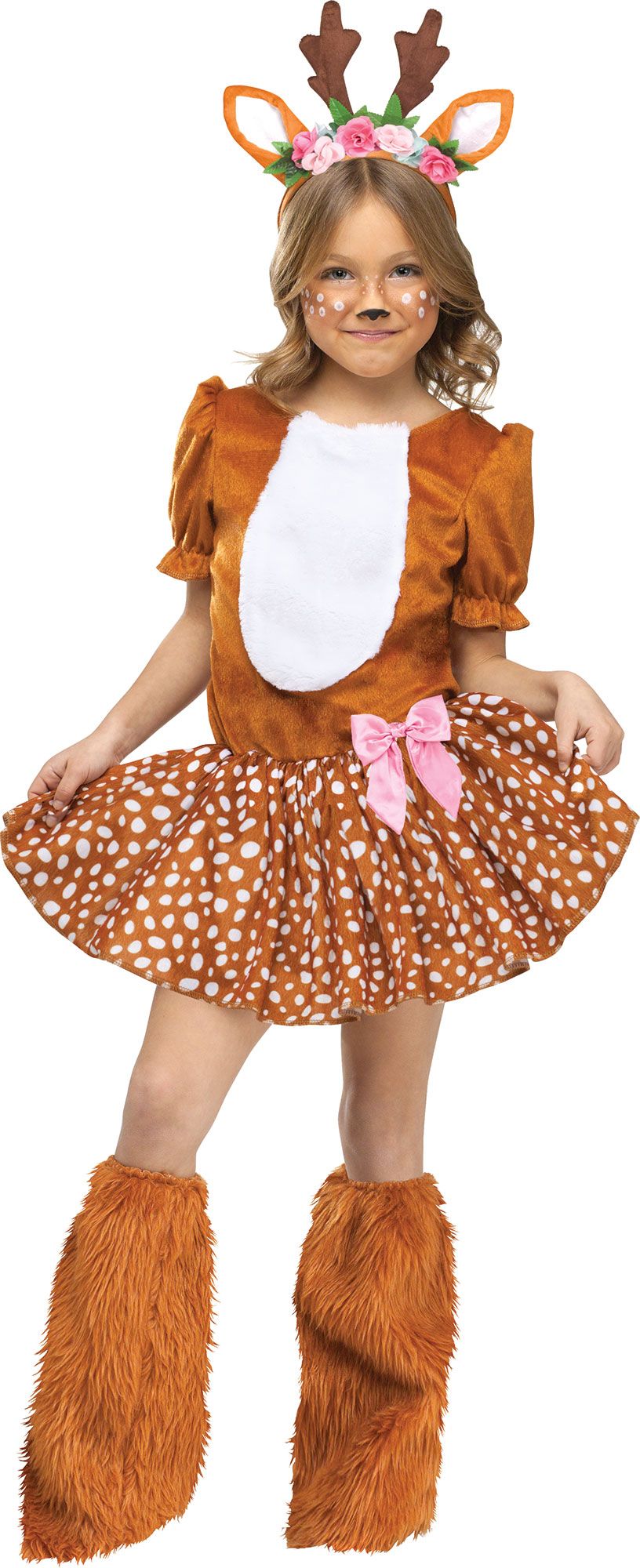 Girls Oh Deer Child Costume Cute Animal by HalloweenStore.com