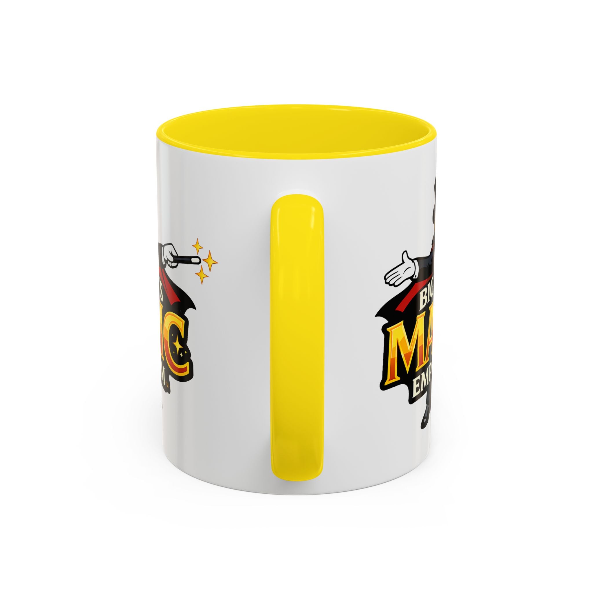 Magic Logo Coffee Mug — "Big Tim's Magic Emporium" Accent Mug (11/15oz) by Printify