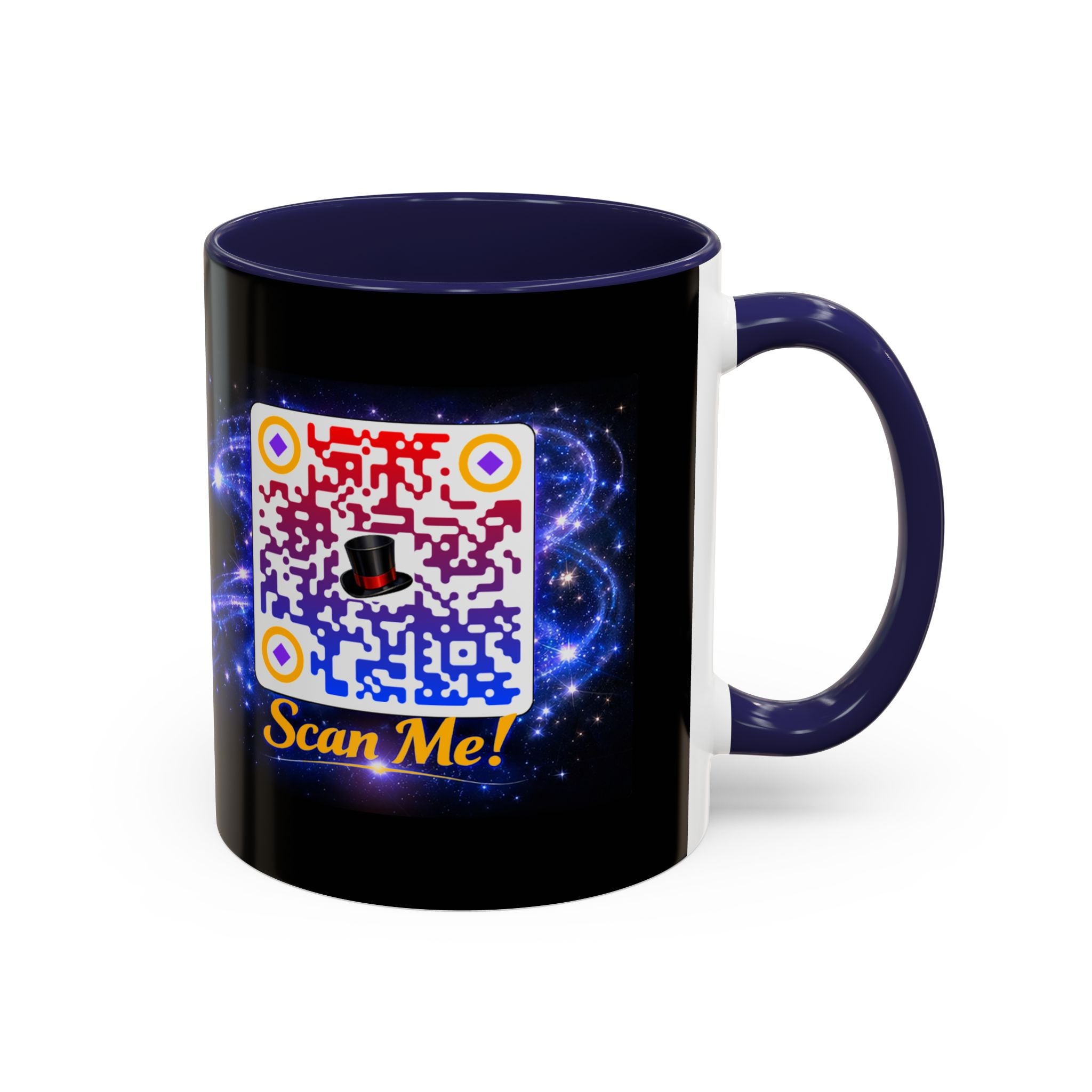 Magic QR Coffee Mug — 'Scan Me!' Mystical Barista Tea & Coffee Cup