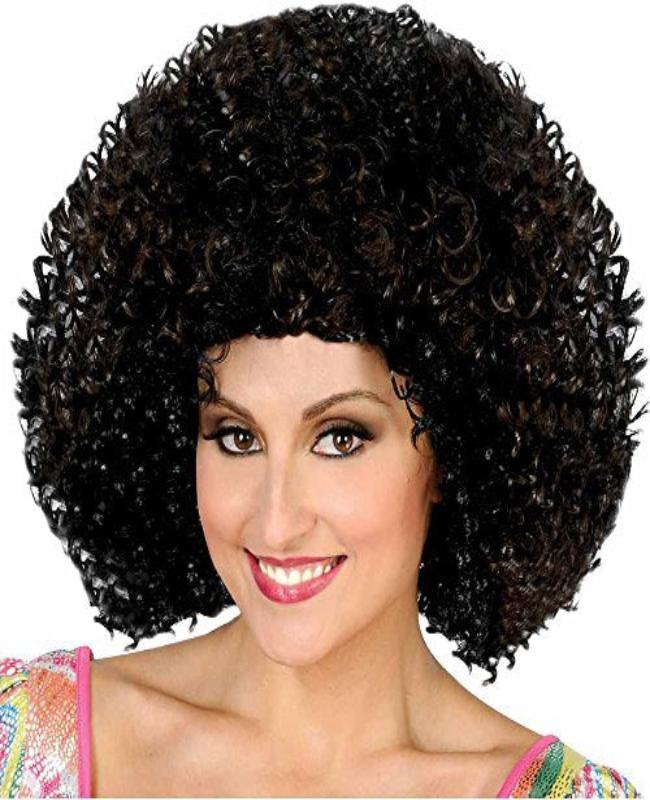 70s Disco Black Wig by Masquerade